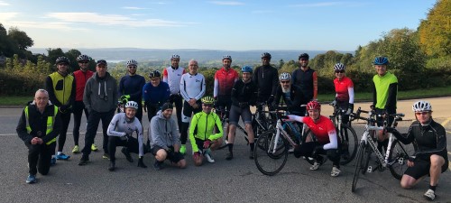 Group ride in Kent